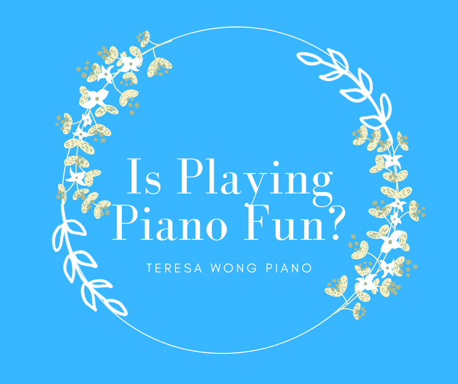 is playing piano fun